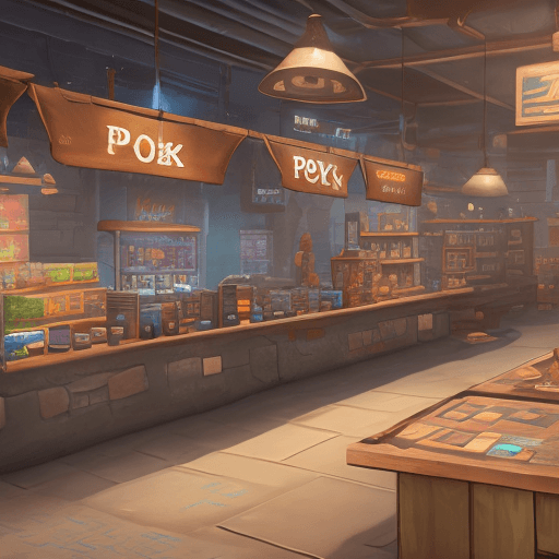 AI generated: Draw what Playerok will look like in reality - the best marketplace for gaming goods and services, 8...