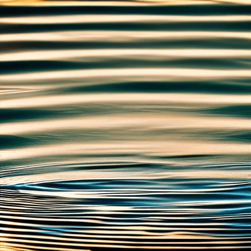 AI generated: ripples in water.  silhouette. soft focus.