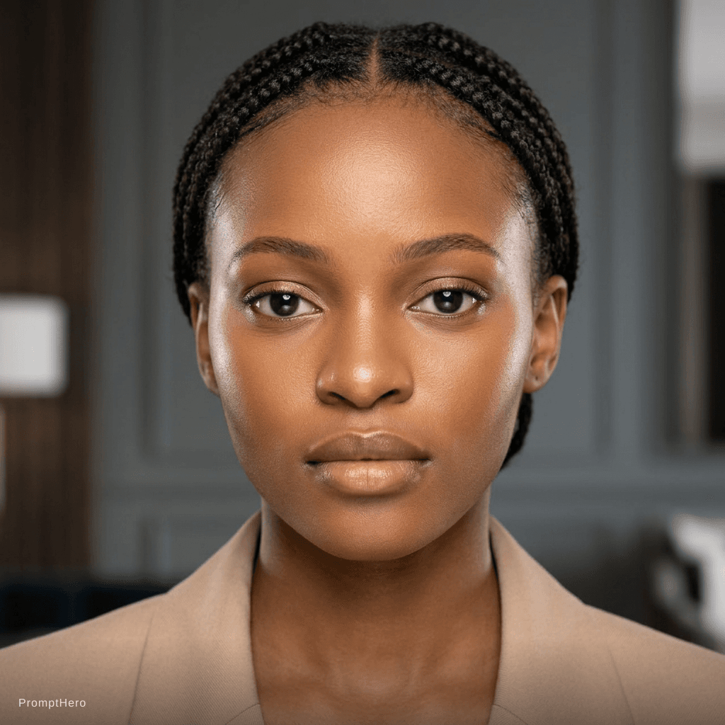 AI generated: remove face fat and smaller nose
