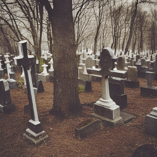AI generated: a girl sasha luss sitting on top of giant (snail), surrounded by ancient cemetery graves and detaile...