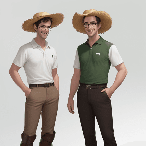 AI generated: A men, holding a cell phone, full body, standing, wering black pants e brown boot, without beard, wh...