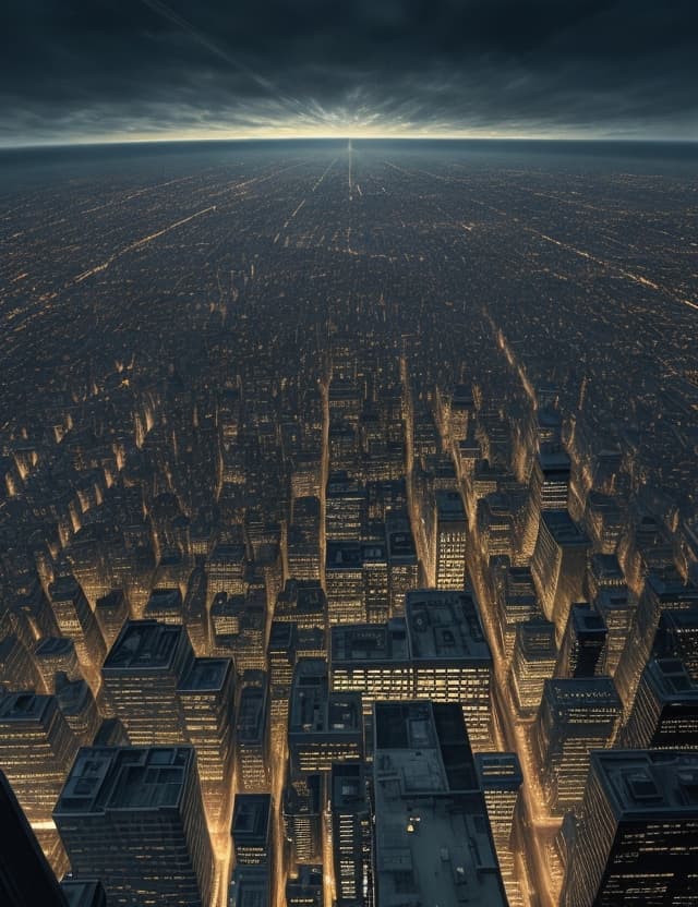 AI generated: city inception scene  , director Christopher Nolan