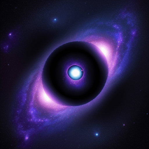AI generated: a void that comes from the eye, galaxy 