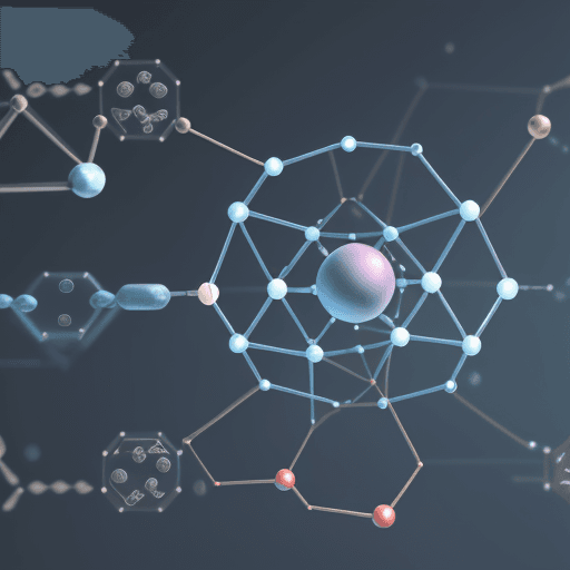 AI generated: organic molecule and machine learning


