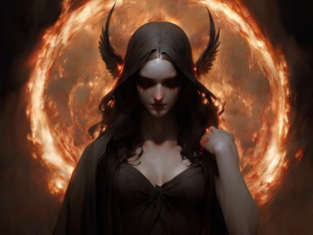AI generated: (((full body)) portrait of a greek goddess Mysterious, Alluring, Seductive, Dangerous, Confident, En...