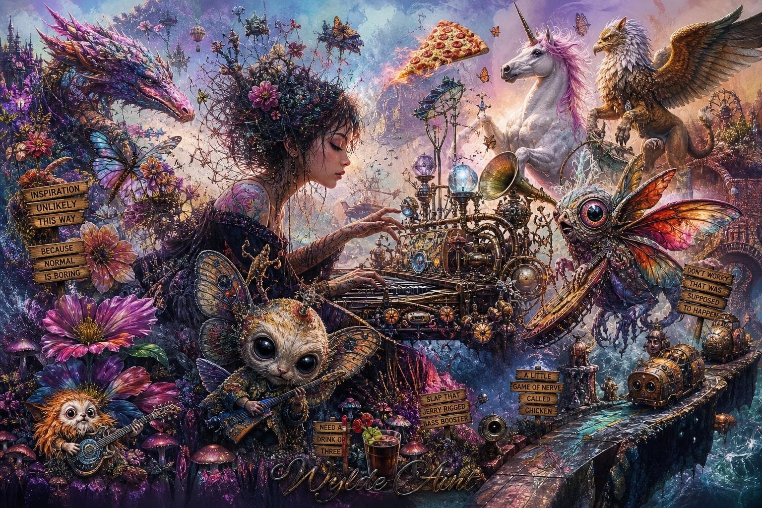 AI generated: sometimes the best art shapes and ideas aren't planned they just happen in the moment, the artwork t...