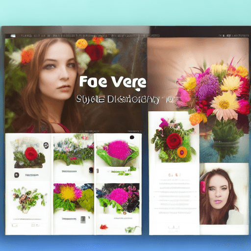 AI generated: front page ui/ux flower store v 5.1 high resolution digital photography award winning: --q 5 --s 250...
