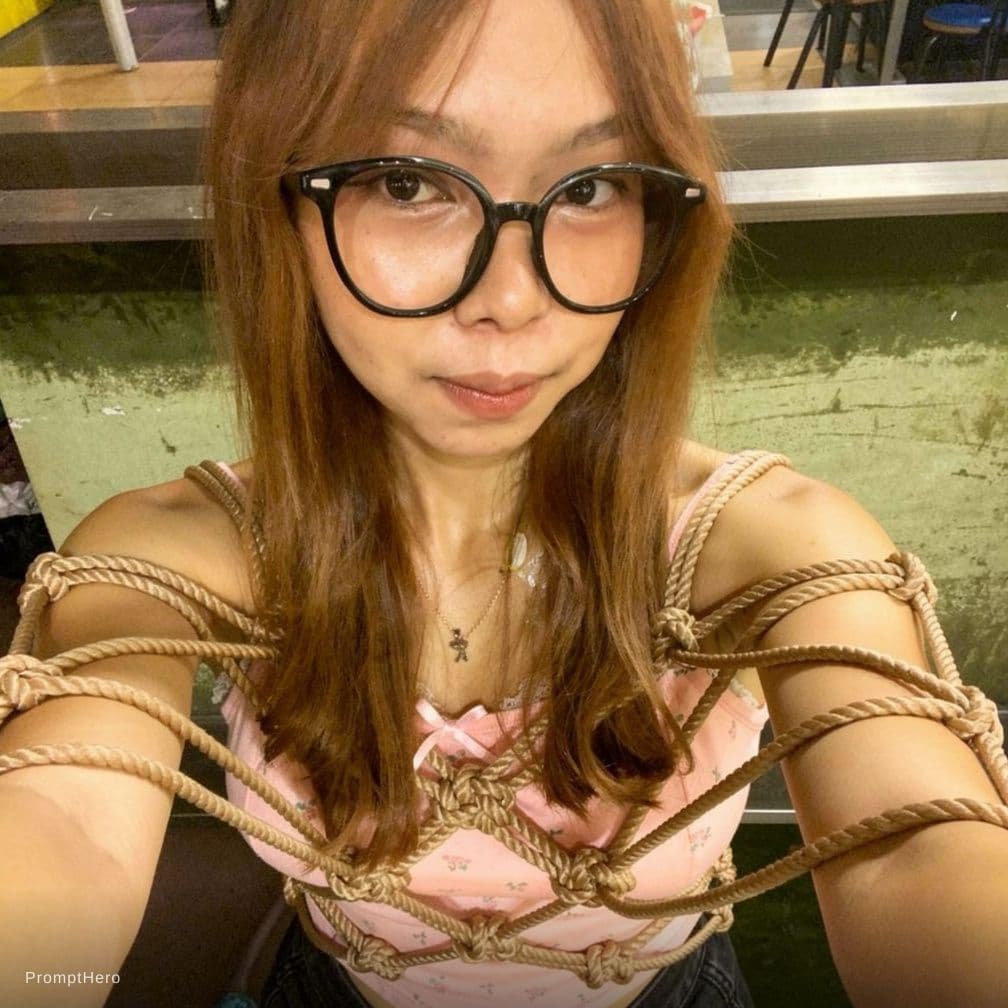AI generated: Shibari her