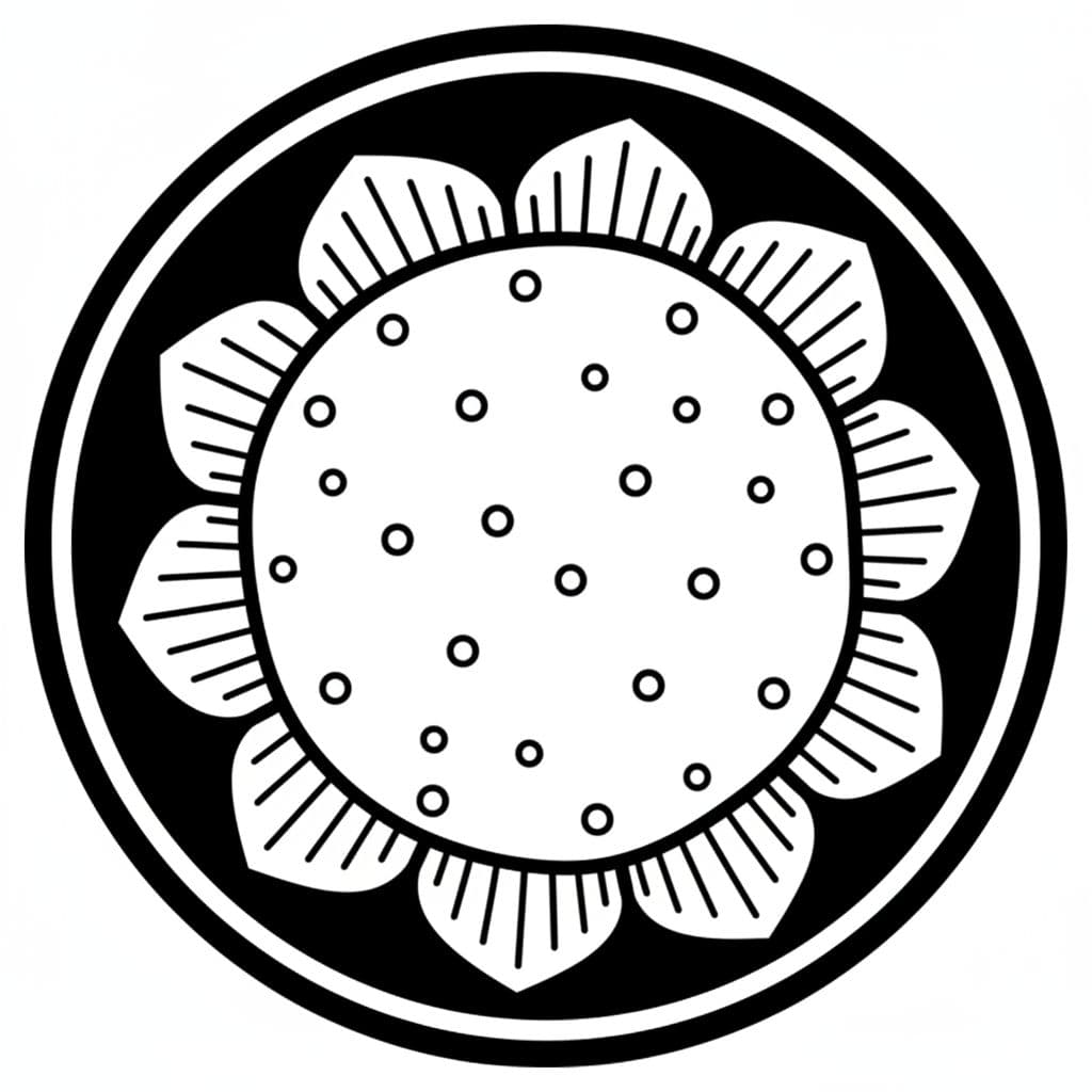 AI generated: transformer cette image en logo
du même type que les logo des familles japonaise
(comme dans le li...