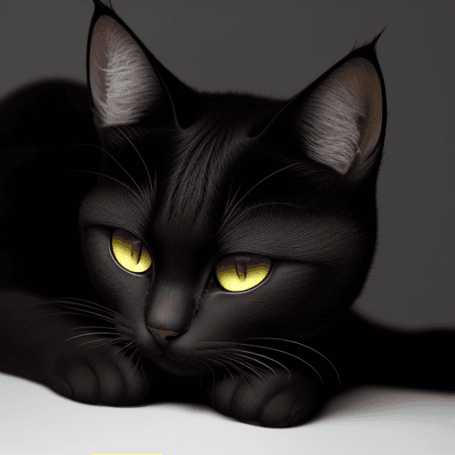 AI generated: gato preto
