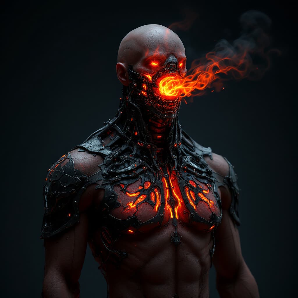 AI generated: A chest implant called "Ashlung Vent", embedded in the lungs and sternum. The skin over the chest is...
