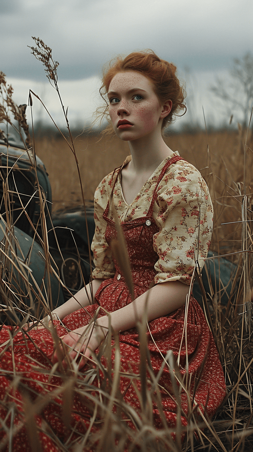 AI generated: a series of quirky photographs in the style of andrea kowch --ar 9:16 --style raw --v 6