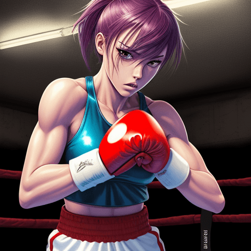 AI generated: digital art, best quality, highly detailed, manga style, solid manga colors, stunning fearcefull box...
