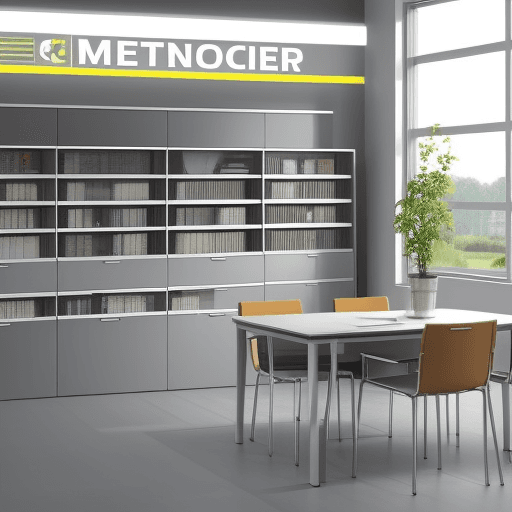AI generated: bitte generiere ein Bild eines Buchstapels in einer modernen Bücherei.
Format: Hochformat
