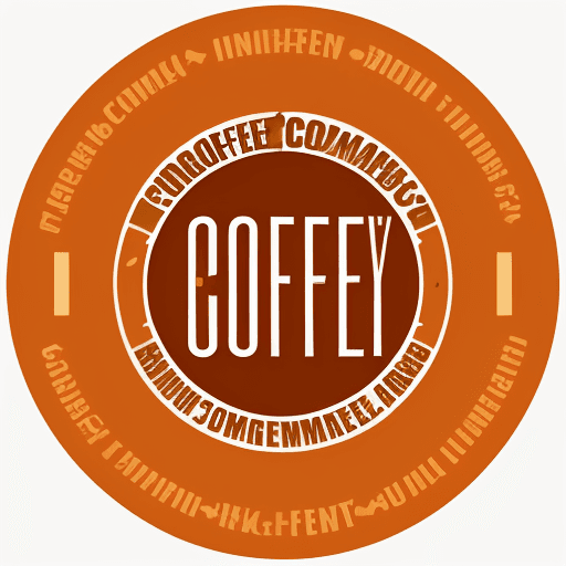 AI generated: Create a company logo, coffee mug, Vitality Brew Company name in the middle, color orange gold and r...