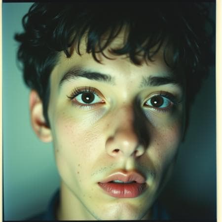 Instant Film "Polaroid Effect" Style XL + F1D  (Overexposed On-Camera Flash)