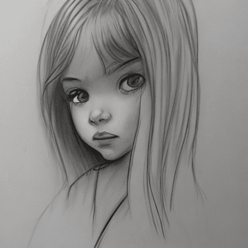 AI generated: Girl sketch 