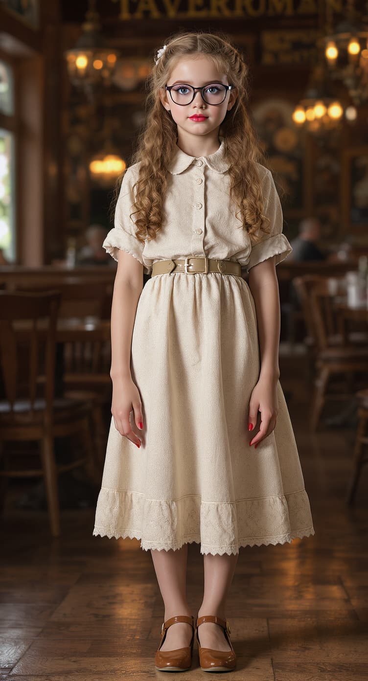 AI generated: A professional photograph captures one of the most beautiful fifth-grade girl in the world during th...