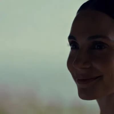 AI generated video: stare and smile