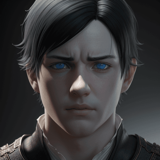 AI generated: a white man with Blue eyes and Black hair, 4 hyper-realistic, 5 detailed character expressions, clot...