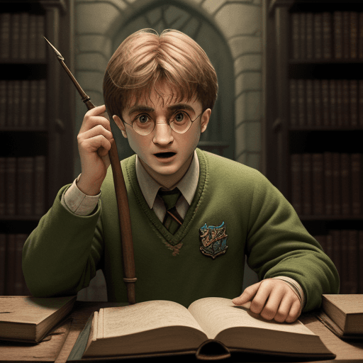 AI generated: obal knihy harry potter
