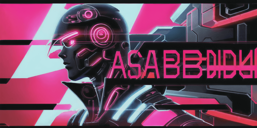 AI generated: ai background in cyberpunk style and red colour