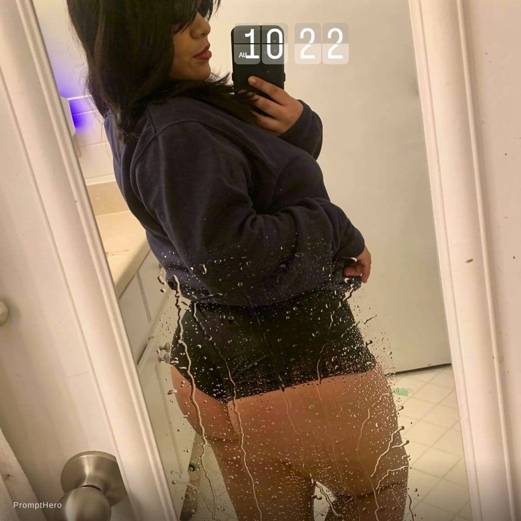 AI generated: Imagine her ass is covered in semen 