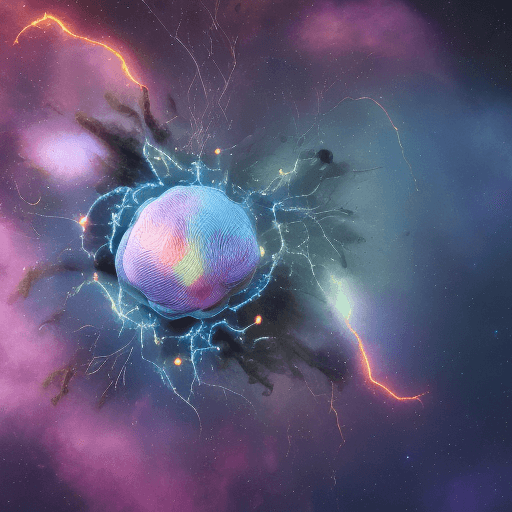 AI generated: universe in the human brain, explosion ideas, high detailing, 8k