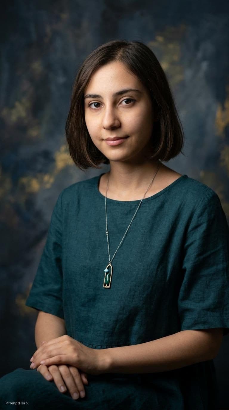 AI generated: Fine Art Studio Portrait, --ar 9:16 --style raw --stylize 150