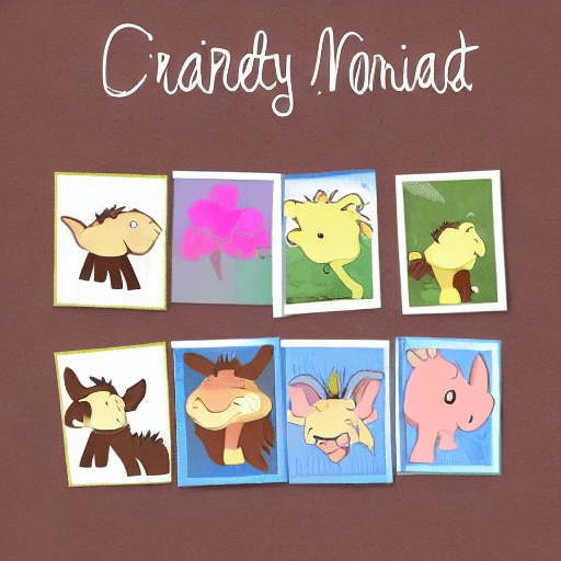 AI generated: create me flashcard of donkey for kid