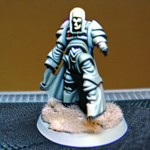 AI generated: Warhammer 40000 futuristic techno christ disciples, living, photorealistic