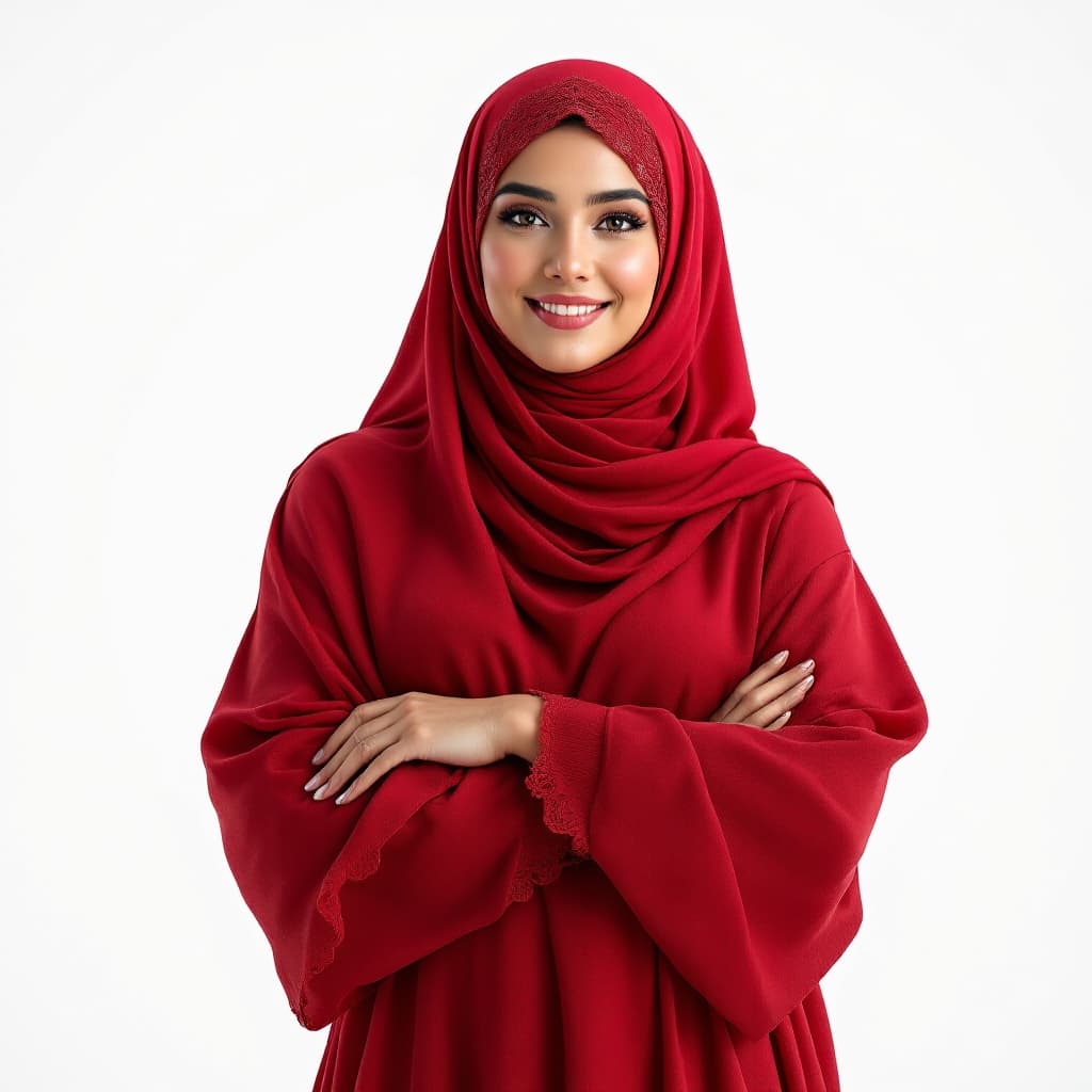 AI generated: full shot .a curvy arab woman with ((large rump:1.53)), and narrow waist, thick legs.cute face with ...
