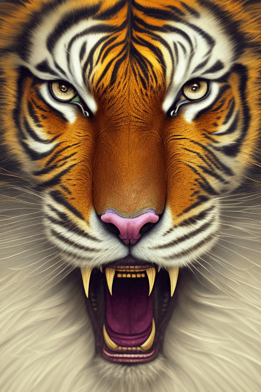 AI generated: insanely detailed face portrait photography of a majestic beautiful fierce anthropomorphic Humanoid ...