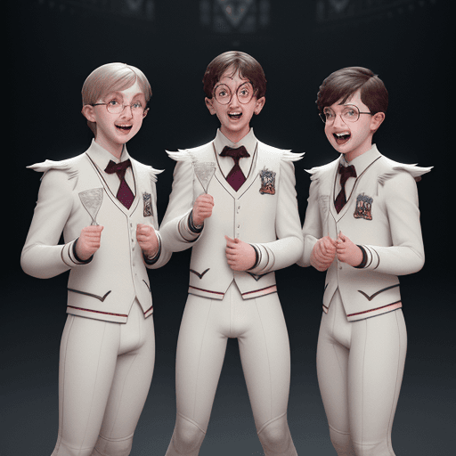 AI generated: A team comprised of young gay harry potter white  year 10 old boys everyone's wearing white briefs b...