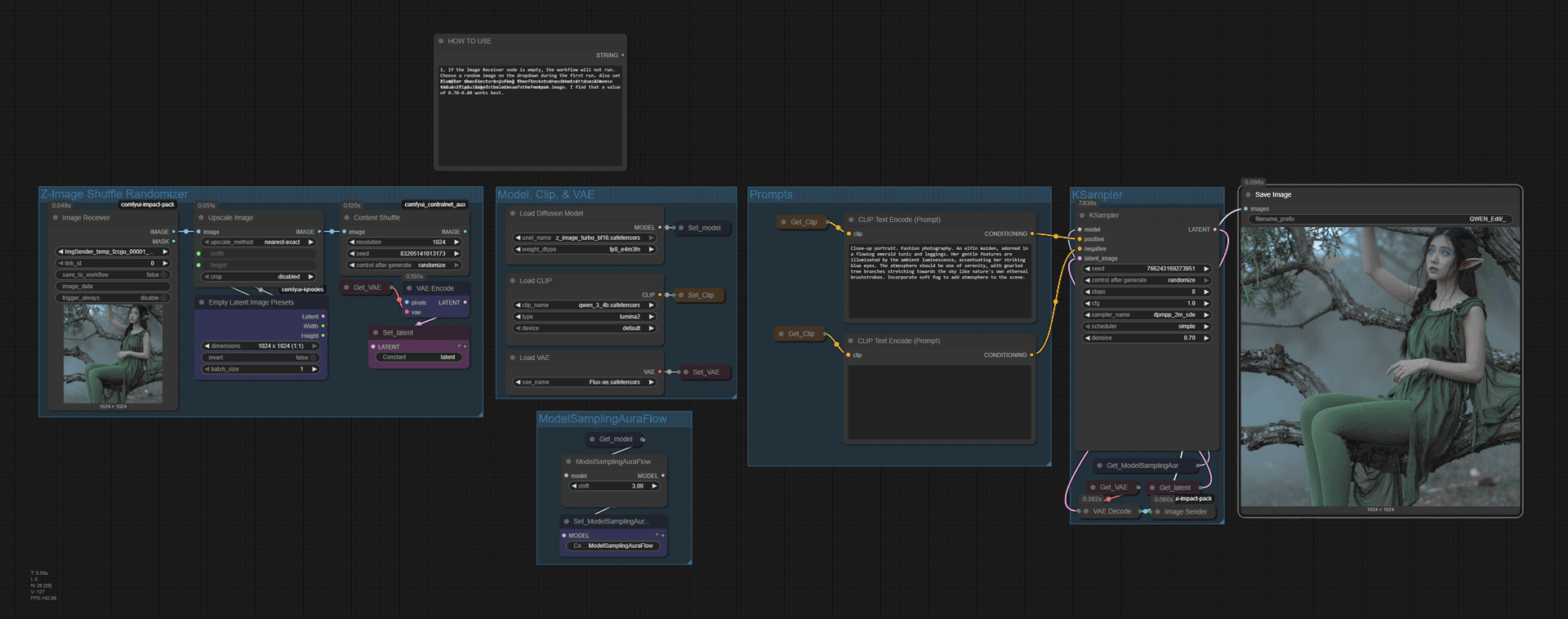 Z-Image-Turbo Shuffle Based Randomizer