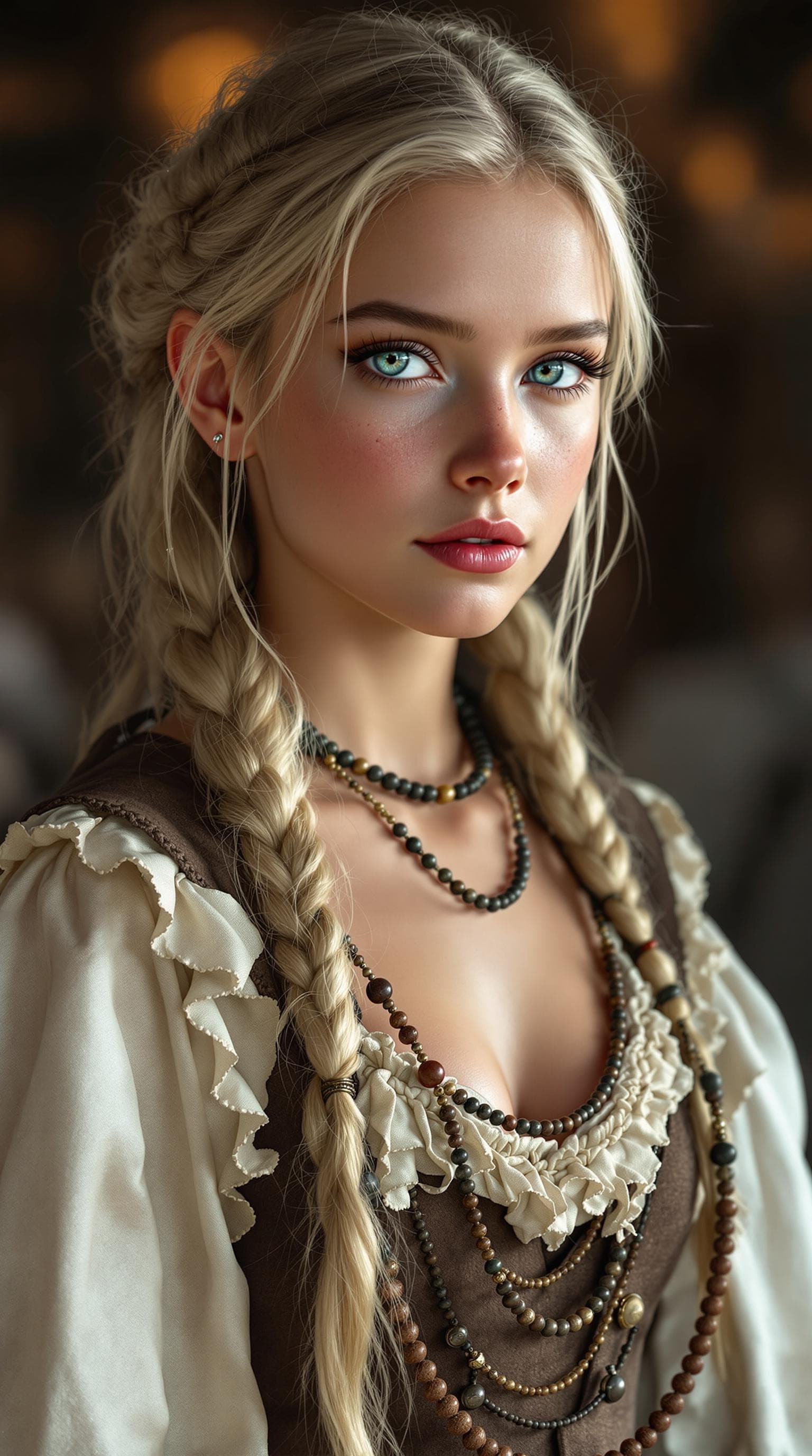 AI generated: a professional photo of a exceptionally of the most beautiful (age 13) during the American frontier ...