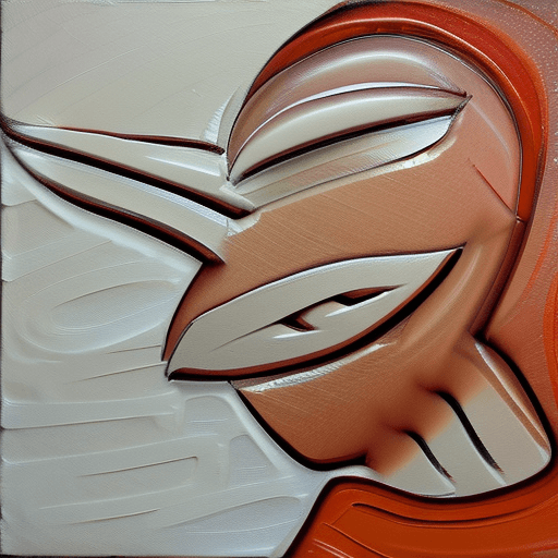 AI generated: the flash, impasto technique, oil painting, contemporary era, primarily monochromatic with accents o...