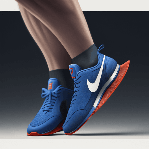 AI generated: Exceptionally detailed Nike sneaker design inspired by Superman, crafted with meticulous precision. ...