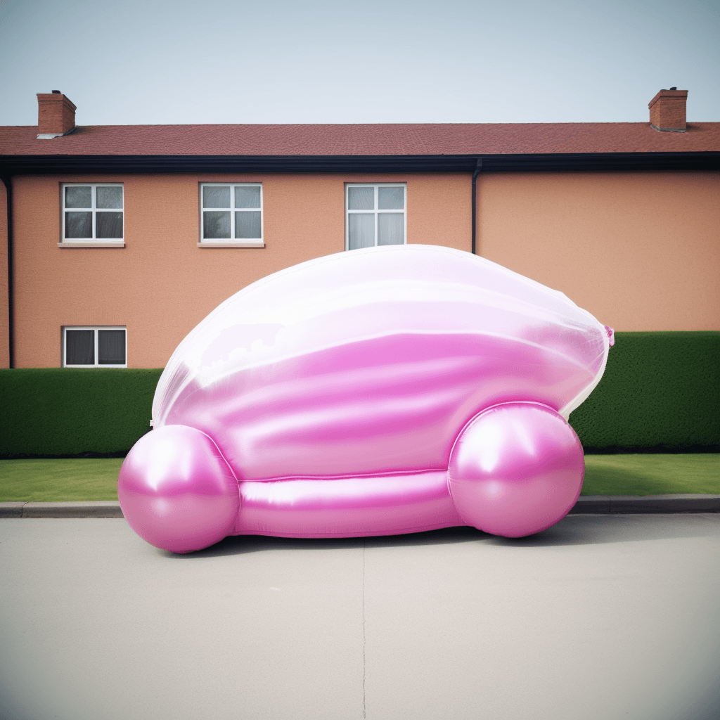 AI generated: inflated car