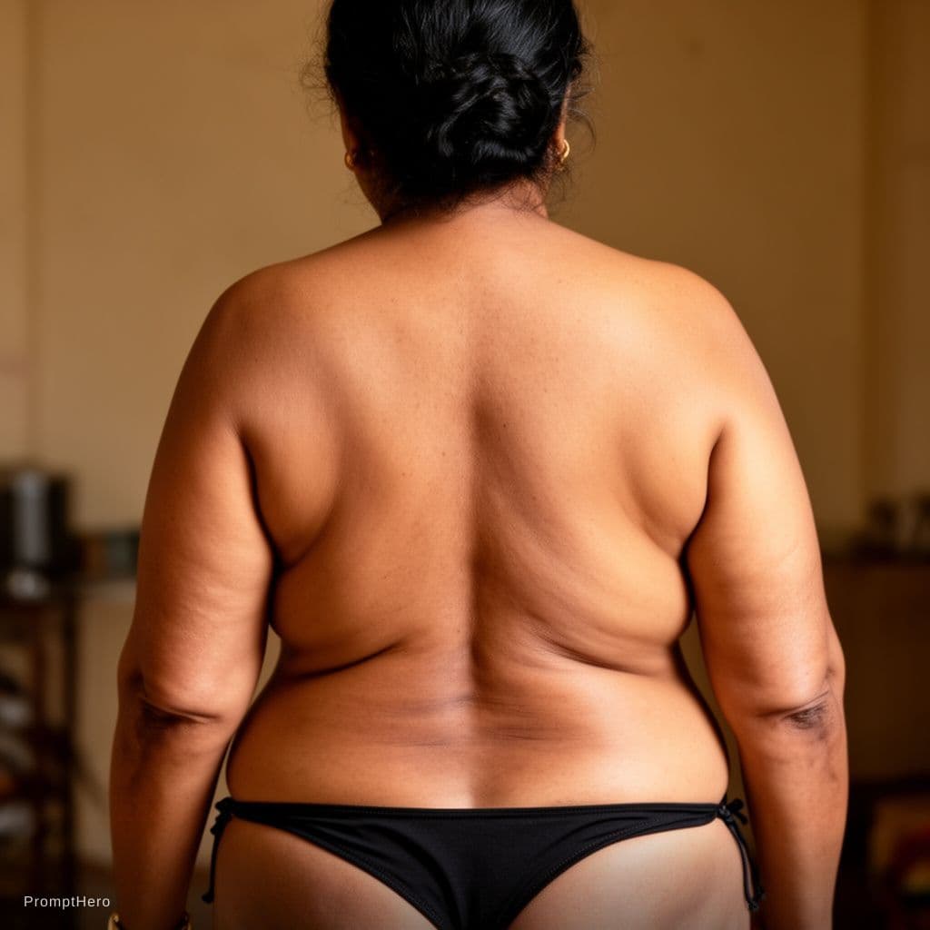 AI generated: Desi milf mature nude fat ass