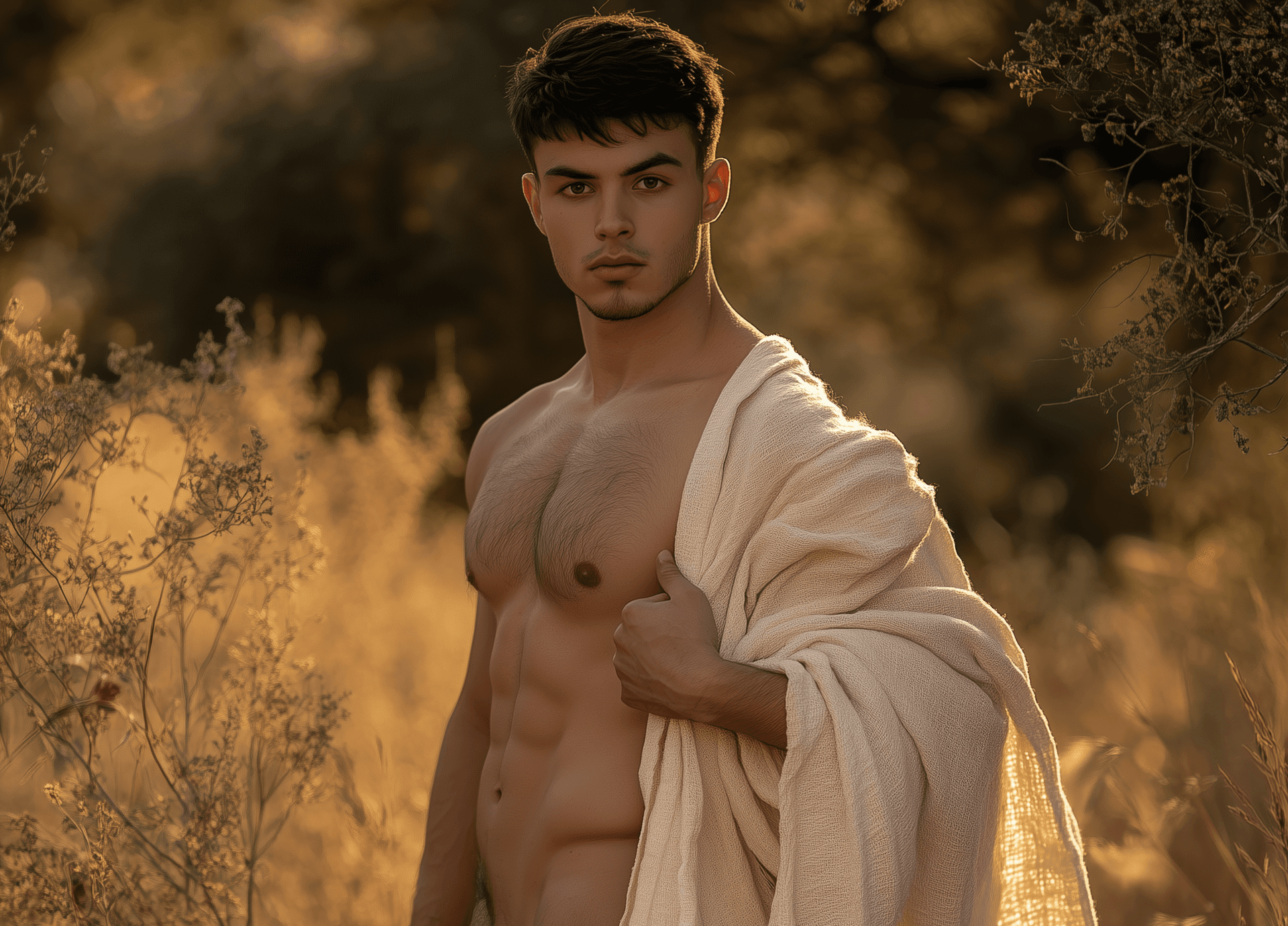 AI generated: full shot, full-length portrait, wide field of view, centered, showing entire body, award-winning ci...
