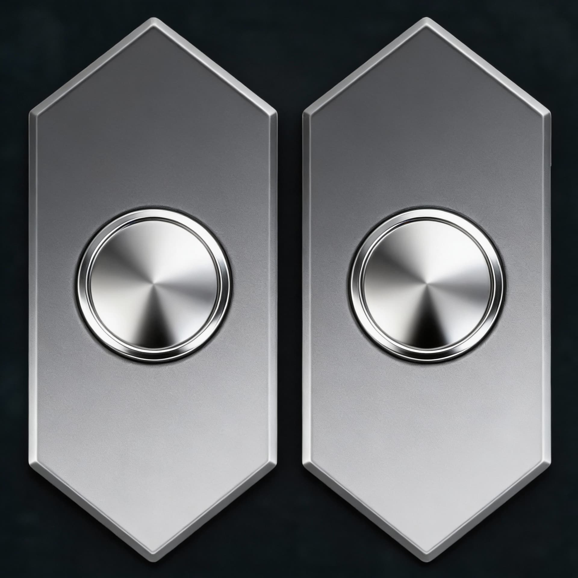 AI generated: Create a Sci-Fi uniform Rank patch. Use the Reference image 1 and create a two patches side by side....