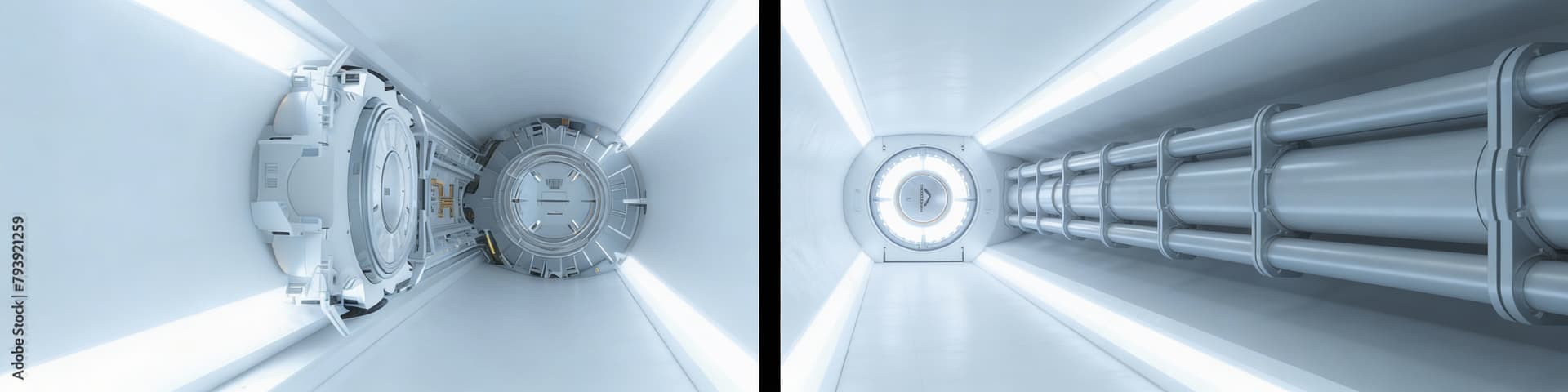 AI generated: Create the Torpedo Launch Conduit. Reference Image one is the orpedo Launcher end of the Conduit. Re...