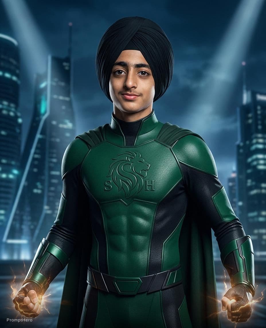 Hero prompt: Superhero Singh