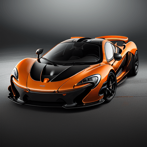 AI generated: McLaren P1, top-front view, hyper-realistic, center composition, elegant, vfx, aesthetic , photoreal...