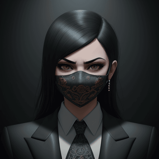 AI generated: Cartoon portrait. Mafia, people, table, mafia game mask, intricate artwork. Octane rendering, trendi...