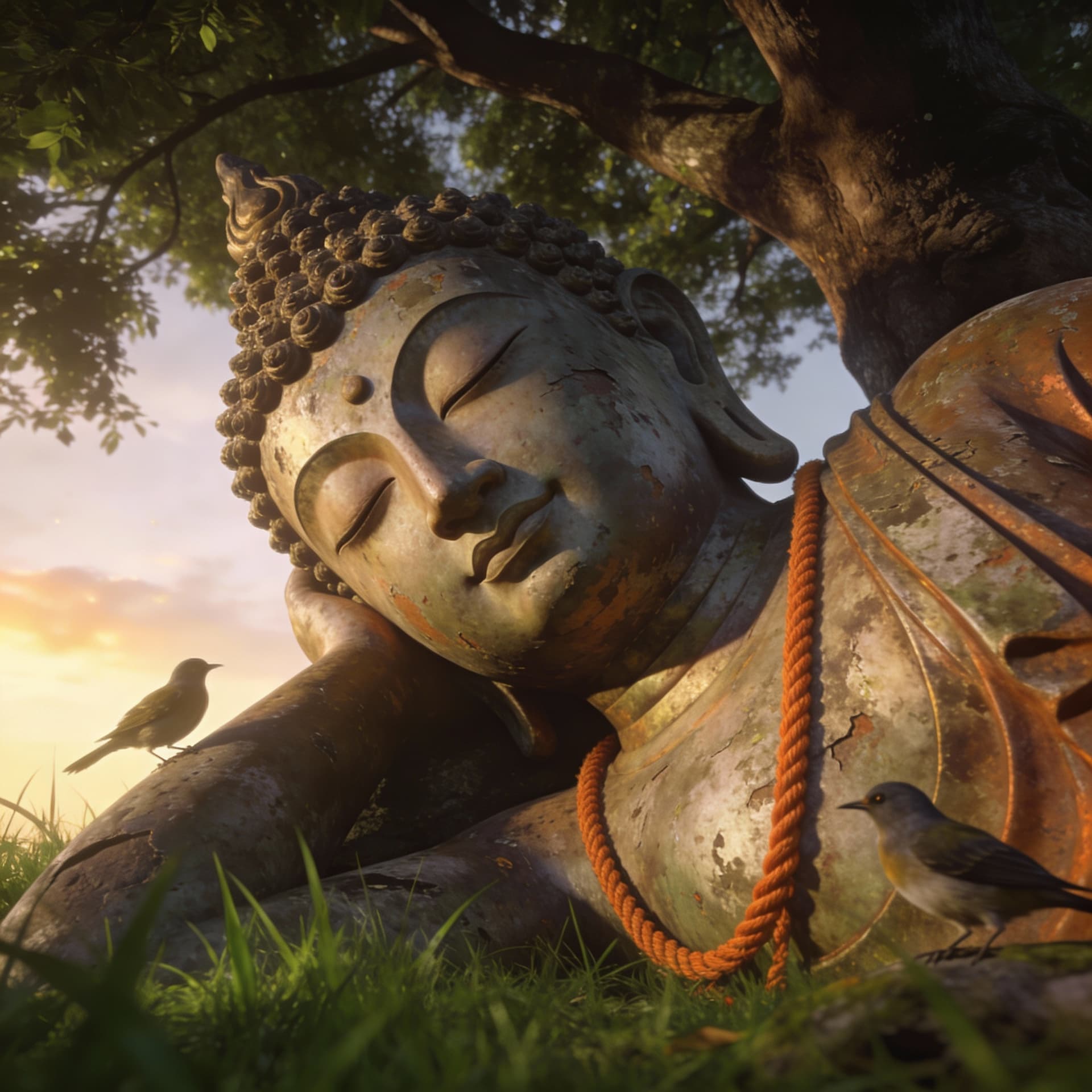 AI generated: Photo of a ultra realistic, dramatic light, pale sunrise, cinematic lighting, battered, low angle, 4...