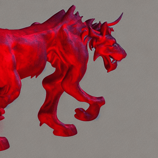 AI generated: Red lion ,4k,HD details