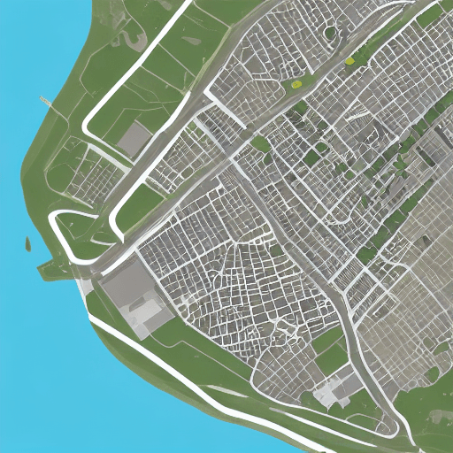 AI generated: hand pointing city mockup
