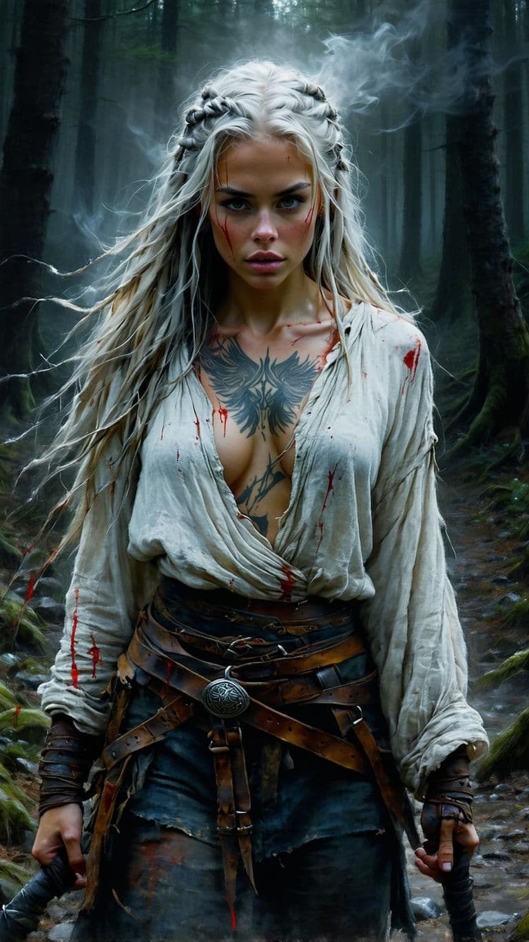 AI generated: color oil painting, charcoal background, very detailed (NSFW:1.2), cinematographic feel, graphic, ba...